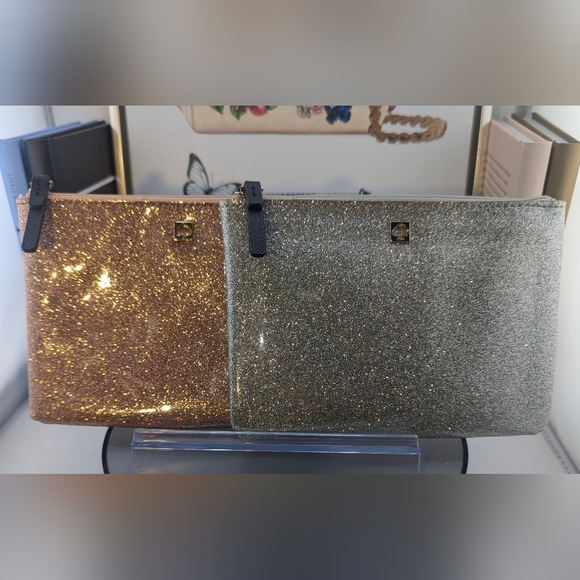 Kate Spade Mavis Street Pouch Silver ONLY - Picture 2 of 8